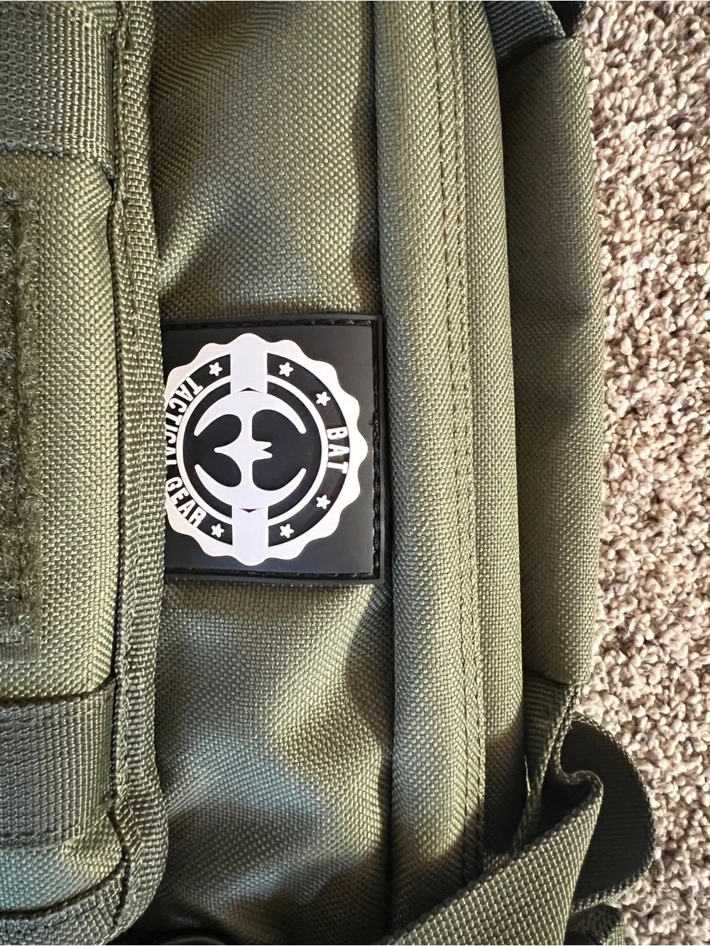 Tactical Olive Green Rifle Case with Pouches with back pack straps MOLLE webbing